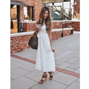 White button down midi dress - best for size small